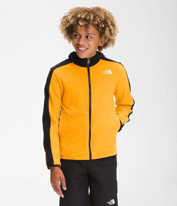 The North Face Jacket Youth Glacier Full Zip Hoodie Gold - Boys - Thailand FWGPX-5620